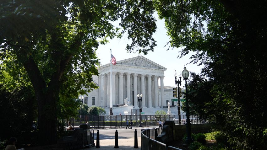 Vue de la Cour suprême des États-Unis le 1er juin 2022 à Washington, DC.