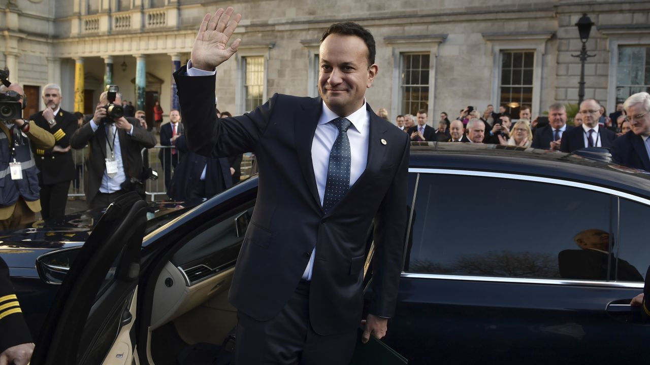 Le Premier ministre irlandais Leo Varadkar après avoir été nommé Taoiseach à Leinster House à Dublin, en Irlande, le 17 décembre 2022.